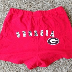 UGA red cheerleaders athletic shorts